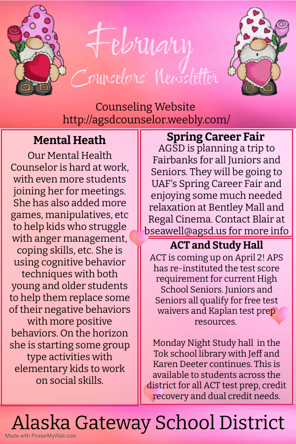 February Counselor Newsletter